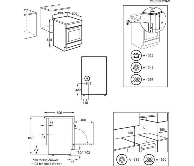 ELECTROLUX LKR540266X Termoobieg, Multilevel Cooking - dodatkowy pierścień grzewczy, 50cm - 1539912 - zdjęcie 12